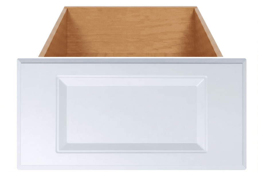 Sarasota Thermofoil Recess Panel Custom Cabinet Drawer Fronts Drawer Front Cabinet Doors 'N' More White Smooth Satin RTF