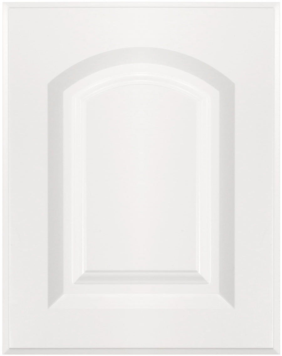 Daytona Thermofoil White Raised Arch Custom Cabinet Doors - Cabinet Doors 'N' More