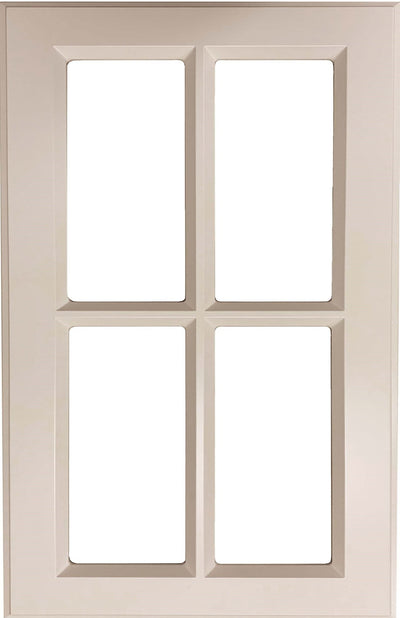Daytona Thermofoil Mullion Custom Cabinet Doors - 4 lite Cabinet Door Cabinet Doors 'N' More Antique White RTF