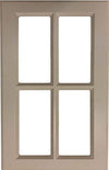 Daytona Thermofoil Mullion Custom Cabinet Doors - 4 lite Cabinet Door Cabinet Doors 'N' More MDF (Medium Density Fiberboard)
