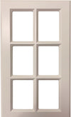 Daytona Thermofoil Mullion Custom Cabinet Doors - 6 lite Cabinet Door Cabinet Doors 'N' More Antique White RTF