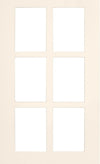 Boca Thermofoil Shaker Mullion Custom Cabinet Doors - 6 lite Cabinet Door Cabinet Doors 'N' More Antique White RTF