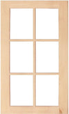 Wilmington Mullion Custom Cabinet Doors - 6 lite Cabinet Door Cabinet Doors 'N' More Hard Maple