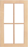 Wilmington Mullion Custom Cabinet Doors - 4 lite Cabinet Door Cabinet Doors 'N' More Hard Maple