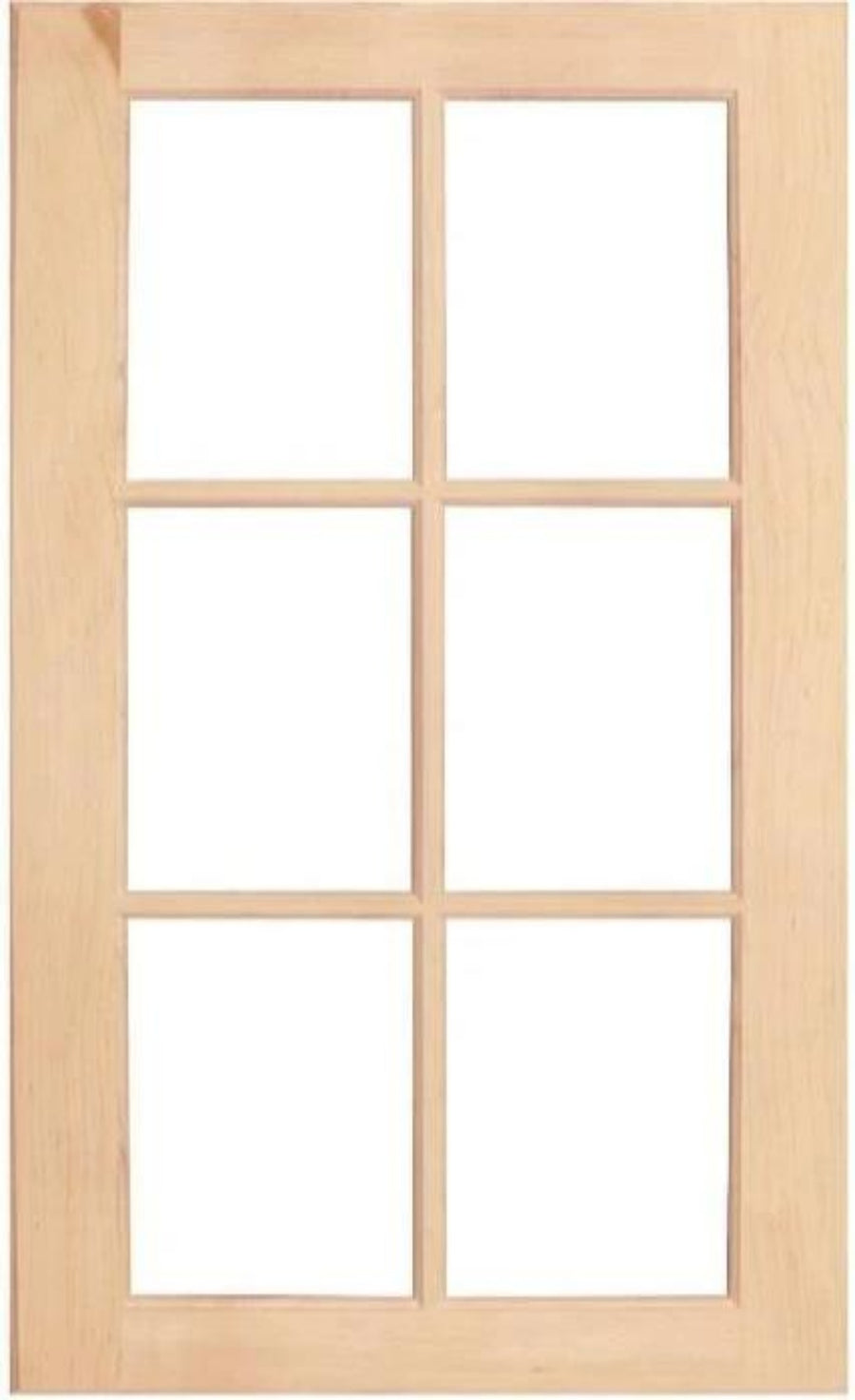 Wilmington Mullion Custom Cabinet Doors - 6 lite Cabinet Door Cabinet Doors 'N' More Paint Grade Hard Maple