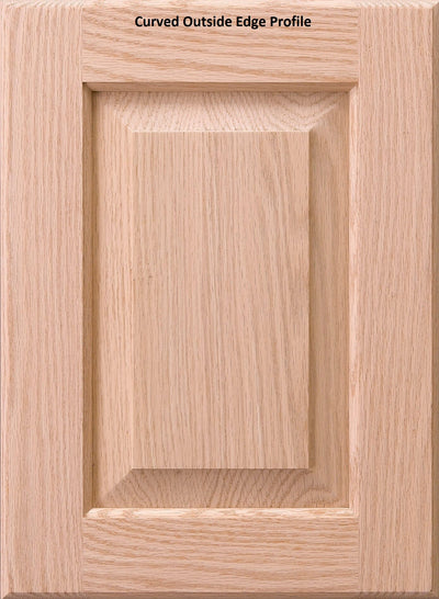 Asheville Raised Square Custom Cabinet Doors Cabinet Door Cabinet Doors 'N' More Red Oak