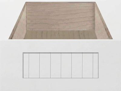 Belmont Beaded Shaker Custom Cabinet Drawer Fronts Drawer Front Cabinet Doors 'N' More Arctic White Paint