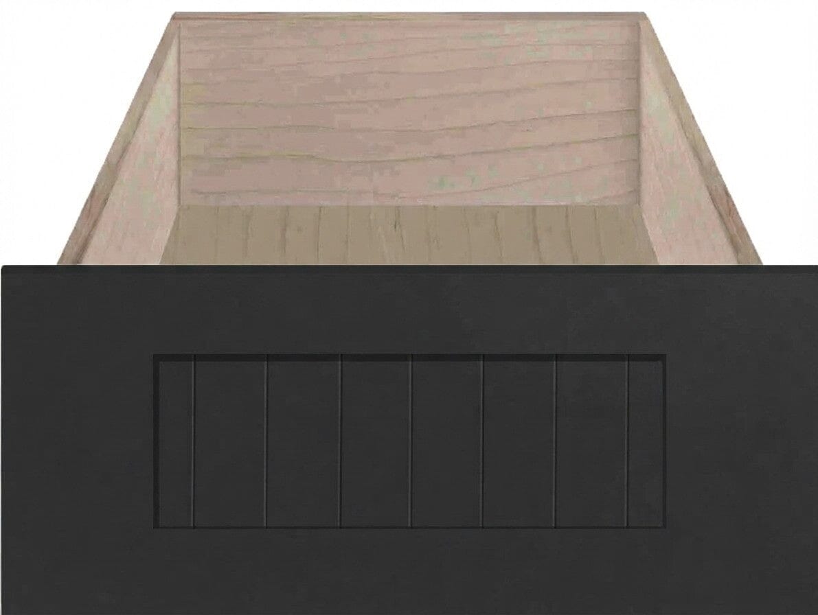 Belmont Beaded Shaker Custom Cabinet Drawer Fronts Drawer Front Cabinet Doors 'N' More Ebony Black Paint