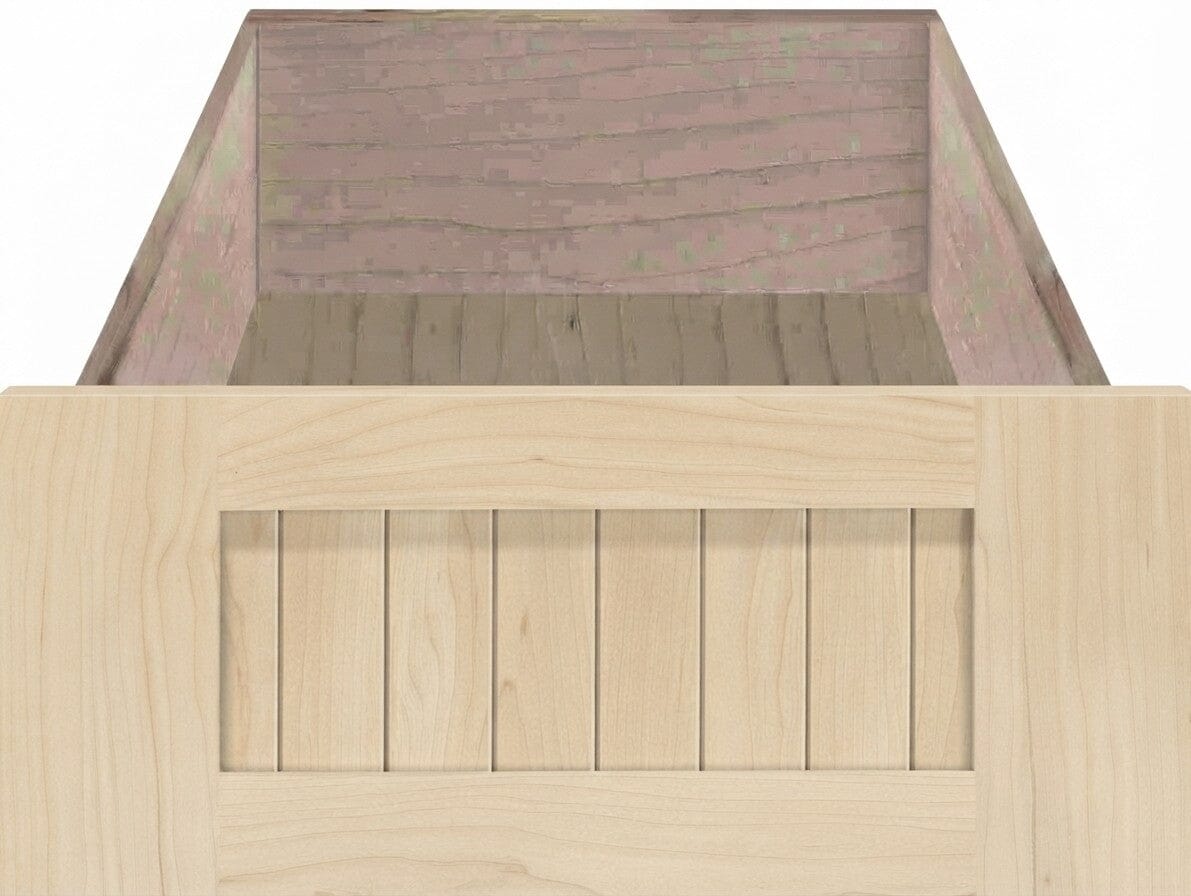 Belmont Beaded Shaker Custom Cabinet Drawer Fronts Drawer Front Cabinet Doors 'N' More Hard Maple