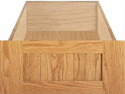 Belmont Beaded Shaker Custom Cabinet Drawer Fronts Drawer Front Cabinet Doors 'N' More Red Oak