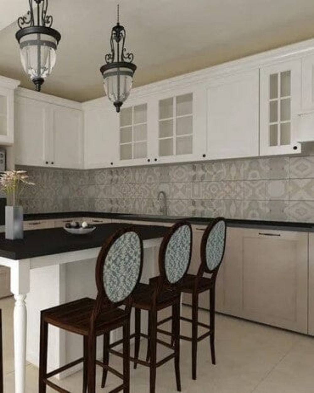 Boca Thermofoil Shaker Mullion Custom Cabinet Doors - 6 lite Cabinet Door Cabinet Doors 'N' More