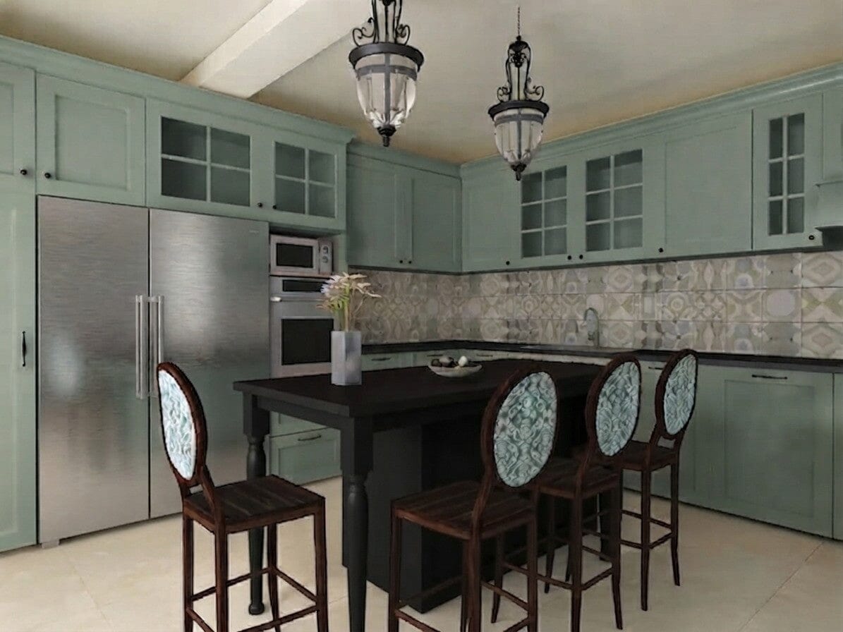 Boca Thermofoil Shaker Mullion Custom Cabinet Doors - 4 lite Cabinet Door Cabinet Doors 'N' More