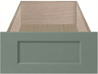 Boca Thermofoil Shaker Custom Cabinet Drawer Fronts Drawer Front Cabinet Doors 'N' More Sage Green Smooth Satin RTF