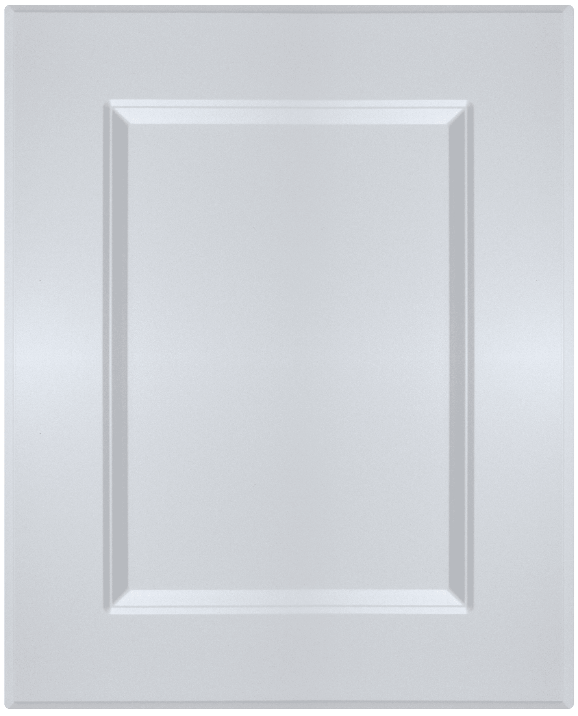 White Smooth Satin Sarasota Thermofoil Recess Panel Custom Cabinet Doors