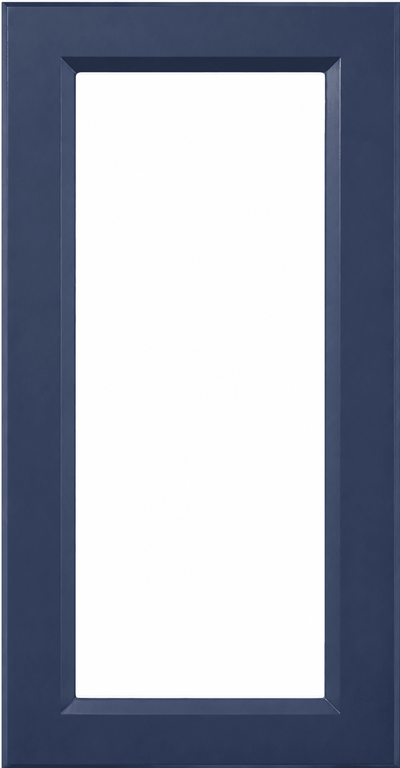 Daytona Thermofoil Mullion Custom Cabinet Doors - 1 lite/frame only Cabinet Door Cabinet Doors 'N' More Denim Blue Smooth Satin RTF