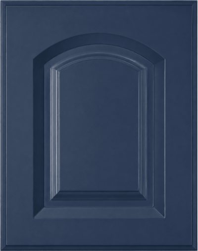 Daytona Thermofoil Arched Custom Cabinet Doors Cabinet Door Cabinet Doors 'N' More Denim Blue Smooth Satin RTF