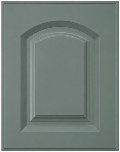 Daytona Thermofoil Arched Custom Cabinet Doors Cabinet Door Cabinet Doors 'N' More Sage Green Smooth Satin RTF
