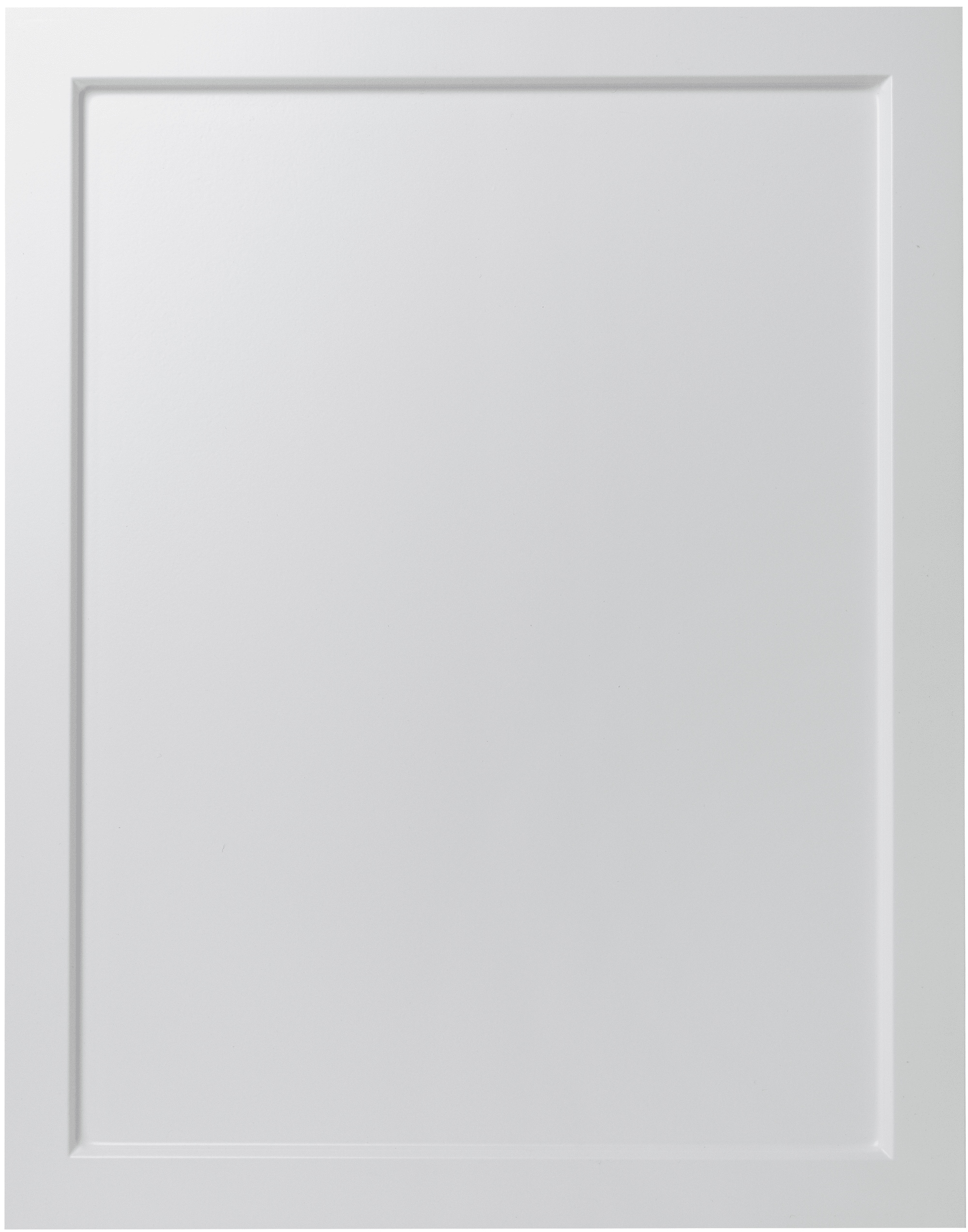 White Smooth Satin Jupiter Thermofoil Shaker Custom Cabinet Doors