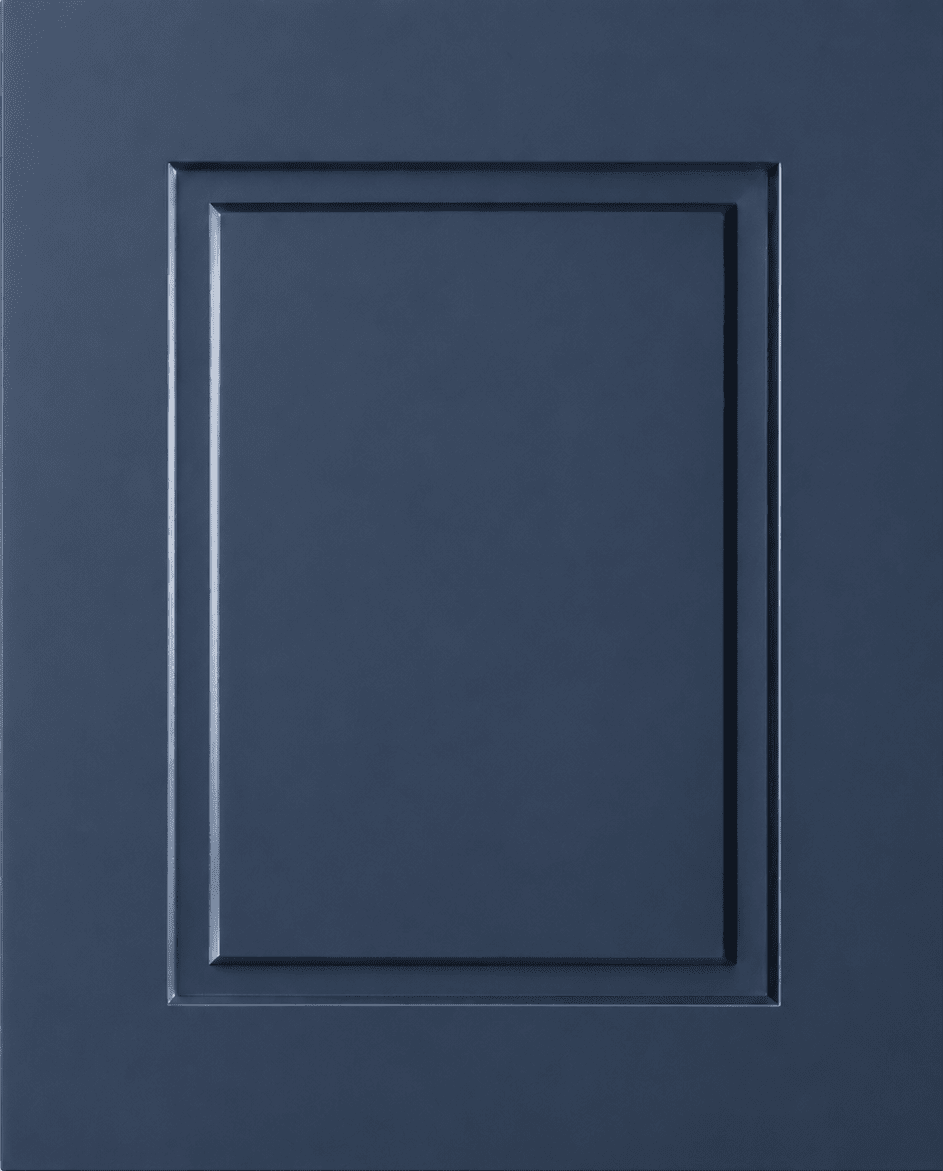 Gainesville Thermofoil Shaker Custom Cabinet Doors Cabinet Door Cabinet Doors 'N' More Denim Blue Smooth Satin RTF