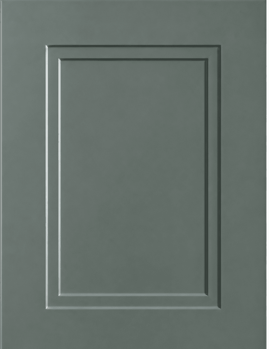 Gainesville Thermofoil Shaker Custom Cabinet Doors Cabinet Door Cabinet Doors 'N' More Sage Green Smooth Satin RTF