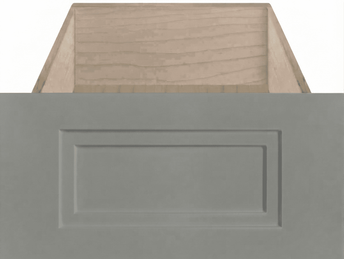Gainesville Thermofoil Shaker Custom Cabinet Drawer Fronts Drawer Front Cabinet Doors 'N' More Smoke Grey Textured Matte RTF