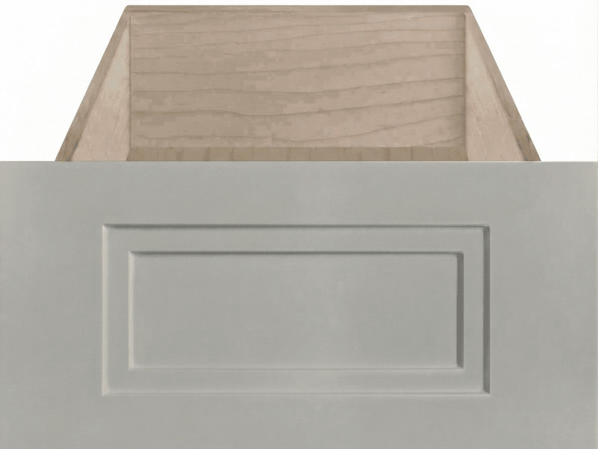 Gainesville Thermofoil Shaker Custom Cabinet Drawer Fronts Drawer Front Cabinet Doors 'N' More Stone Grey Textured Matte RTF