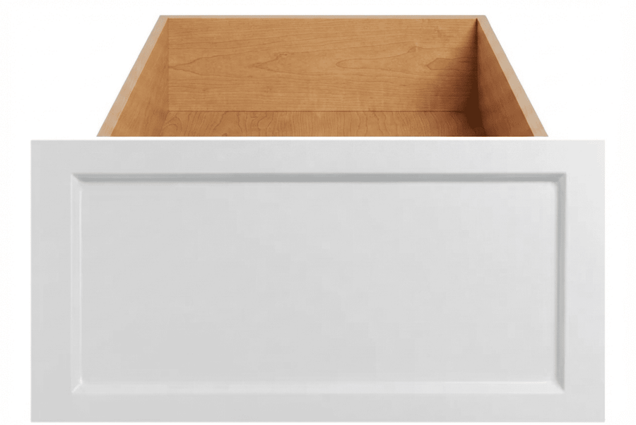 Jupiter Thermofoil Shaker Custom Cabinet Drawer Fronts Drawer Front Cabinet Doors 'N' More White Smooth Satin RTF 