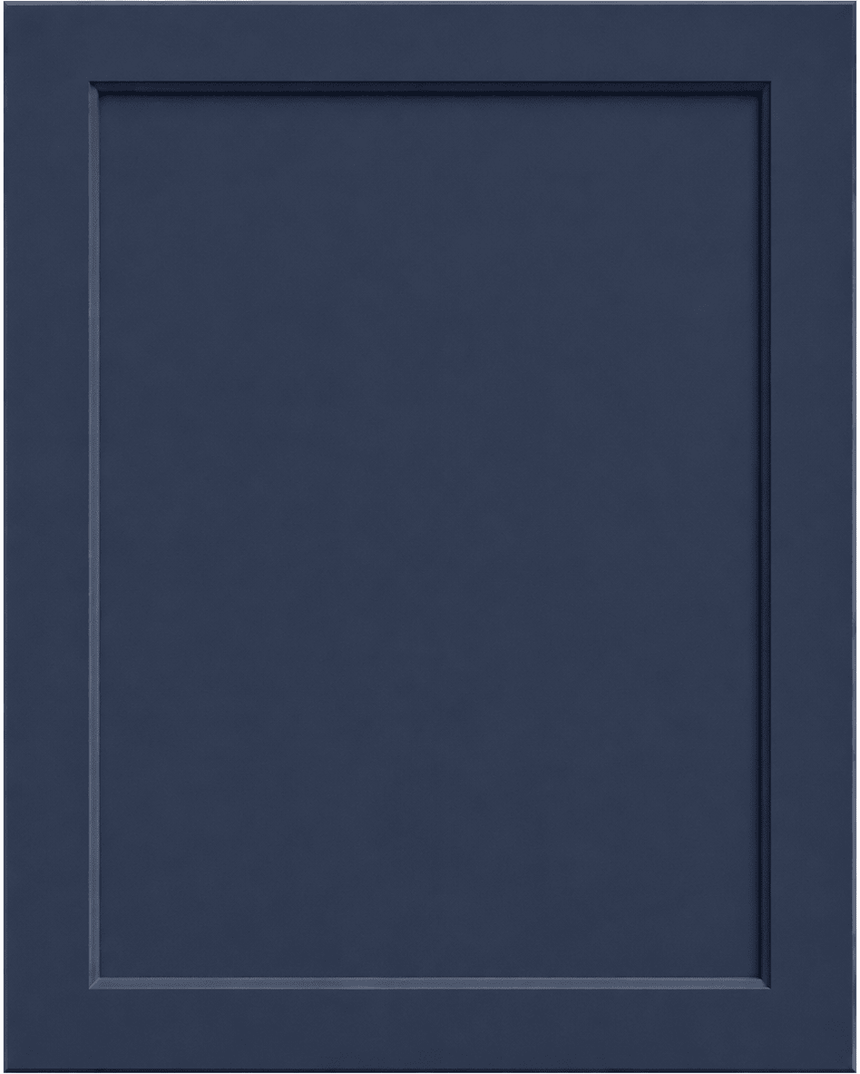 Jupiter Thermofoil Shaker Custom Cabinet Doors Cabinet Door Cabinet Doors 'N' More Denim Blue Smooth Satin RTF