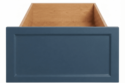 Jupiter Thermofoil Shaker Custom Cabinet Drawer Fronts Drawer Front Cabinet Doors 'N' More Denim Blue Smooth Satin RTF