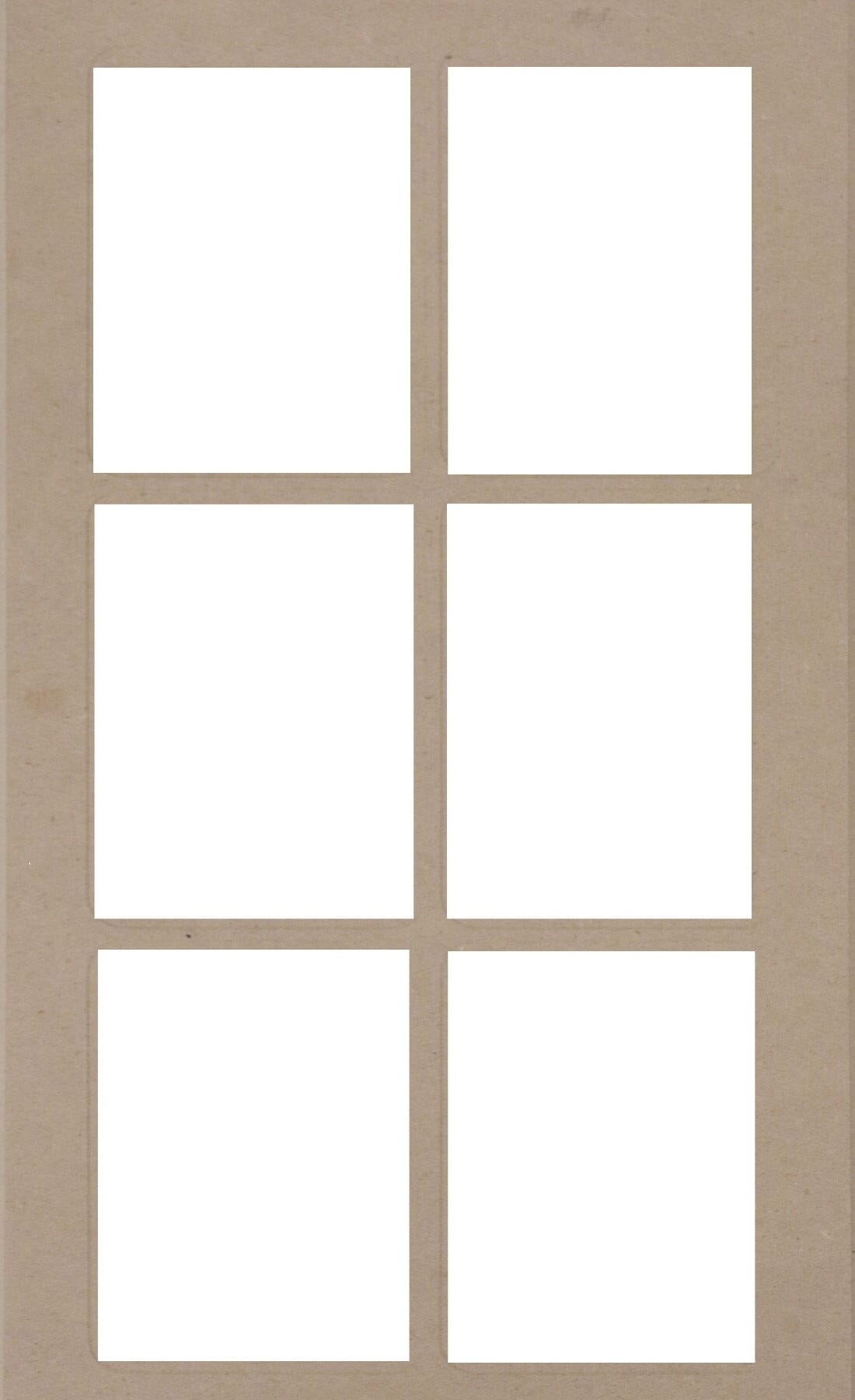 MDF Wilmington Shaker Mullion Custom Cabinet Doors - 6 Lite