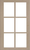 Wilmington Mullion Custom Cabinet Doors - 6 lite Cabinet Door Cabinet Doors 'N' More MDF (Medium Density Fiberboard)