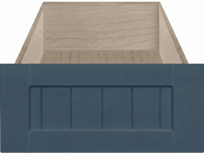 Marathon Thermofoil Beaded Shaker Custom Cabinet Drawer Fronts Drawer Front Cabinet Doors 'N' More Denim Blue Smooth Satin RTF