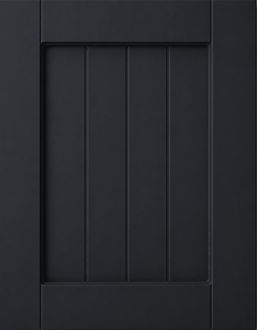 Marathon Thermofoil Beaded Shaker Custom Cabinet Doors Cabinet Door Cabinet Doors 'N' More Pitch Black Smooth Satin RTF