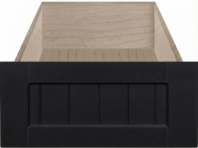 Marathon Thermofoil Beaded Shaker Custom Cabinet Drawer Fronts Drawer Front Cabinet Doors 'N' More Pitch Black Smooth Satin RTF