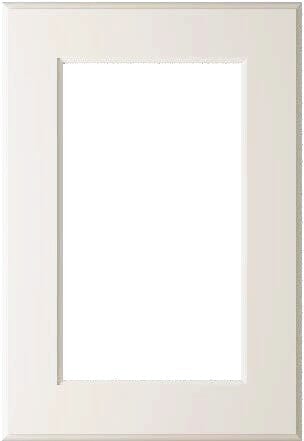 Wilmington Mullion Custom Cabinet Doors - 1 lite/frame only Cabinet Door Cabinet Doors 'N' More Antique White Paint