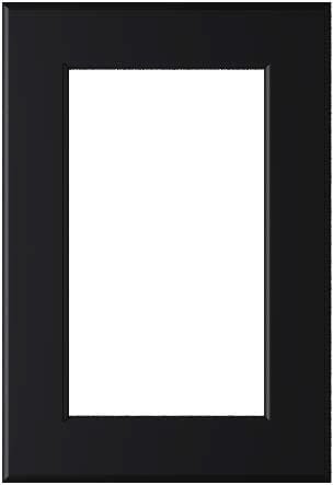 Wilmington Mullion Custom Cabinet Doors - 1 lite/frame only Cabinet Door Cabinet Doors 'N' More Ebony Black Paint