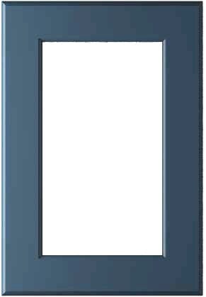 Wilmington Mullion Custom Cabinet Doors - 1 lite/frame only Cabinet Door Cabinet Doors 'N' More Indigo Blue Paint