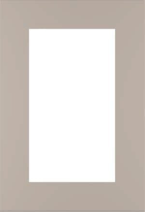 Wilmington Shaker Mullion Custom Cabinet Doors - 1 lite/frame only Cabinet Door Cabinet Doors 'N' More Pewter Gray Paint