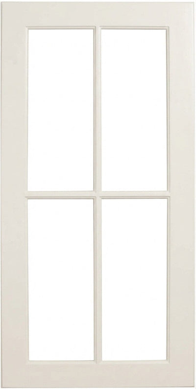 Wilmington Mullion Custom Cabinet Doors - 4 lite Cabinet Door Cabinet Doors 'N' More Antique White Paint