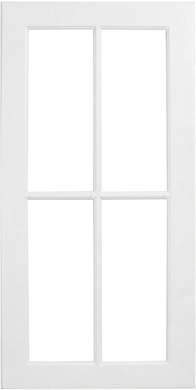 Wilmington Mullion Custom Cabinet Doors - 4 lite Cabinet Door Cabinet Doors 'N' More Arctic White Paint
