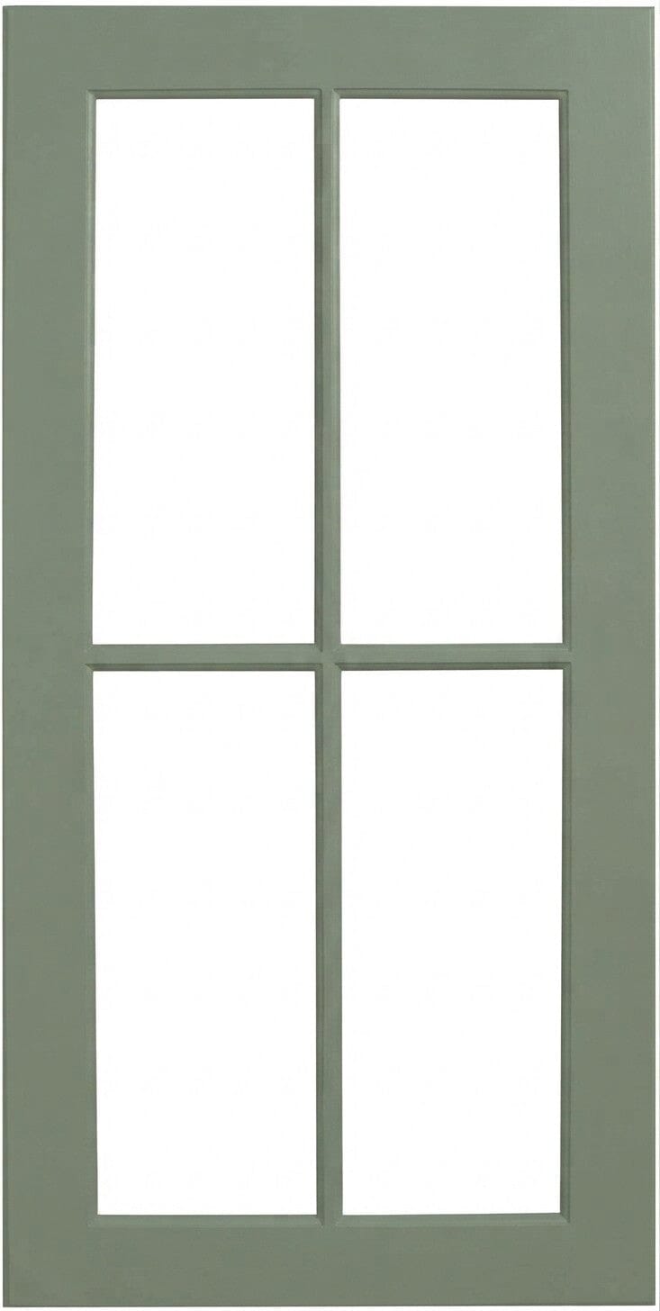 Wilmington Mullion Custom Cabinet Doors - 4 lite Cabinet Door Cabinet Doors 'N' More Hunter Green Paint