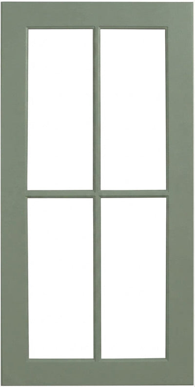 Wilmington Mullion Custom Cabinet Doors - 4 lite Cabinet Door Cabinet Doors 'N' More Hunter Green Paint