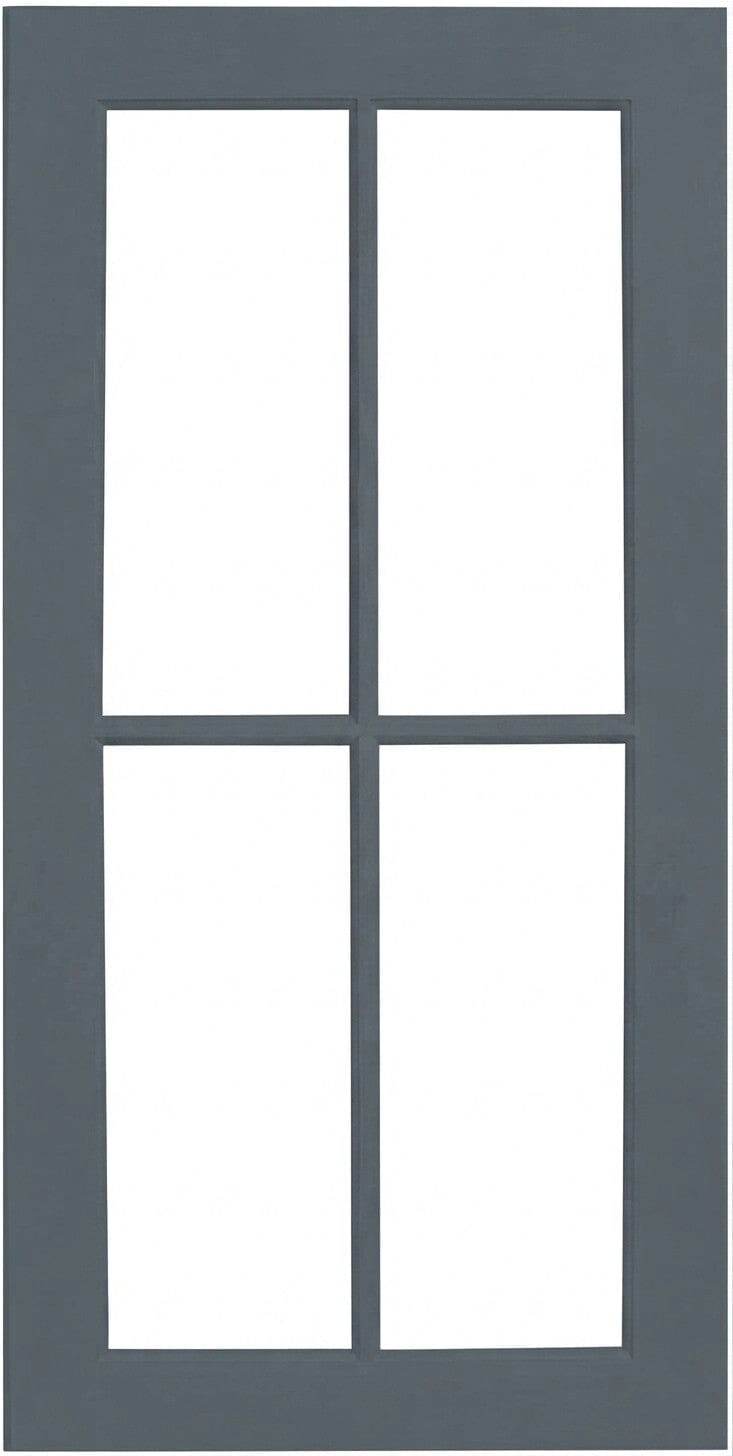 Wilmington Mullion Custom Cabinet Doors - 4 lite Cabinet Door Cabinet Doors 'N' More Indigo Blue Paint
