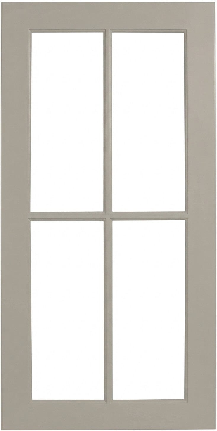 Wilmington Mullion Custom Cabinet Doors - 4 lite Cabinet Door Cabinet Doors 'N' More Pewter Gray Paint