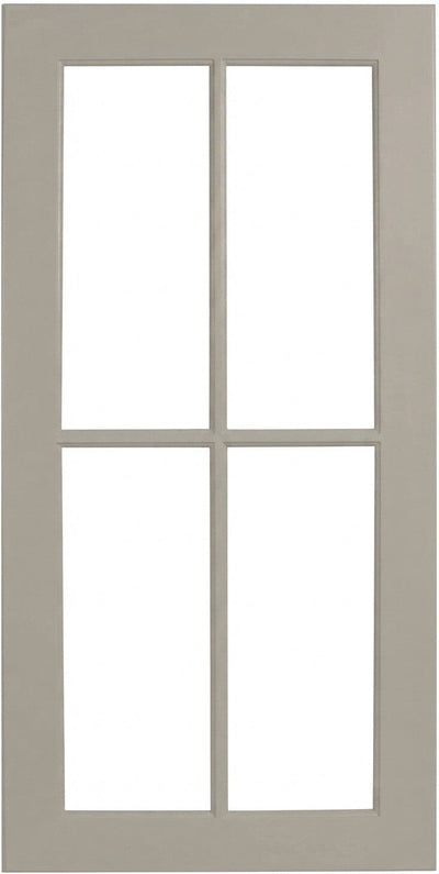 Wilmington Mullion Custom Cabinet Doors - 4 lite Cabinet Door Cabinet Doors 'N' More Pewter Gray Paint