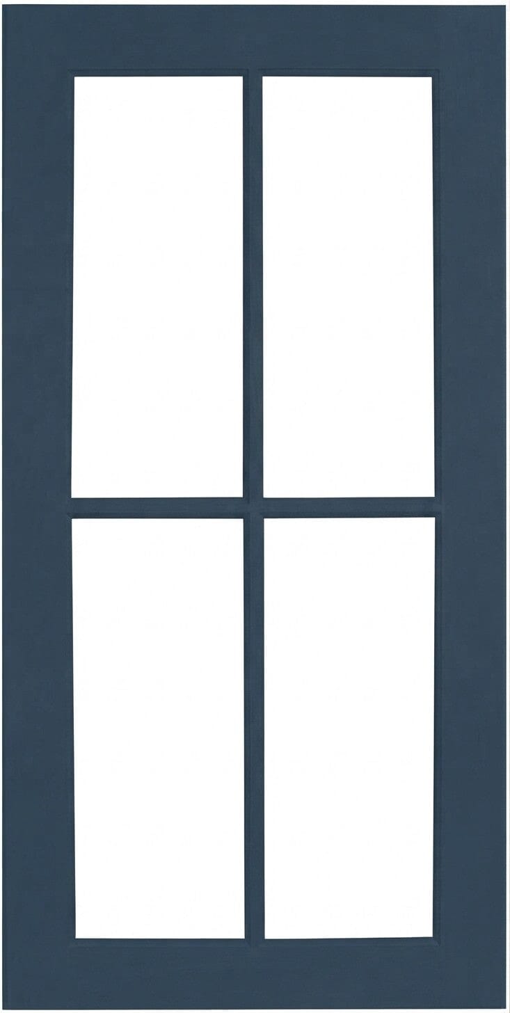 Wilmington Mullion Custom Cabinet Doors - 4 lite Cabinet Door Cabinet Doors 'N' More Royal Blue Paint