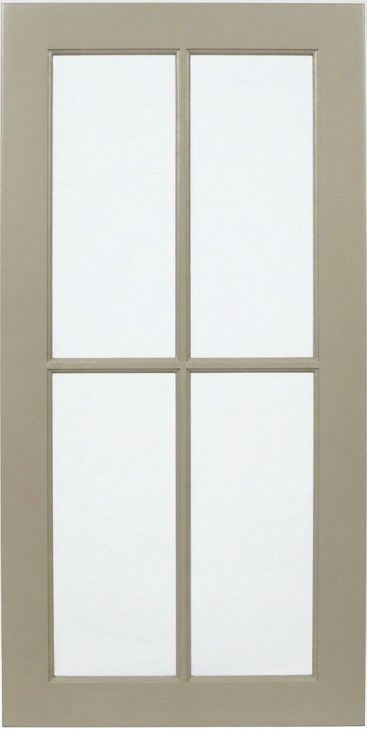 Wilmington Mullion Custom Cabinet Doors - 4 lite Cabinet Door Cabinet Doors 'N' More Sand Tan Paint