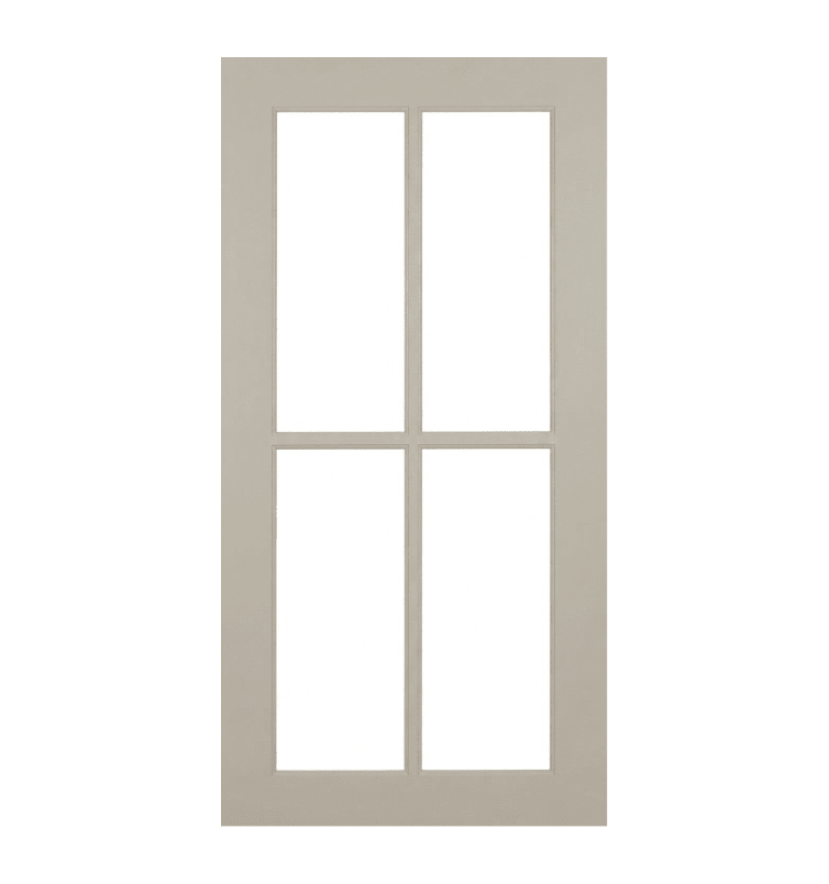 Wilmington Shaker Mullion Custom Cabinet Doors - 4 lite Cabinet Door Cabinet Doors 'N' More