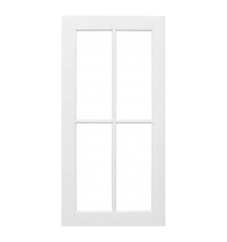 Wilmington Shaker Mullion Custom Cabinet Doors - 4 lite Cabinet Door Cabinet Doors 'N' More