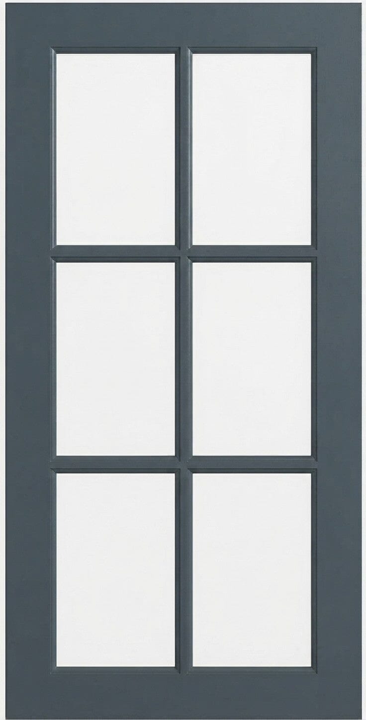 Wilmington Mullion Custom Cabinet Doors - 6 lite Cabinet Door Cabinet Doors 'N' More Indigo Blue Paint